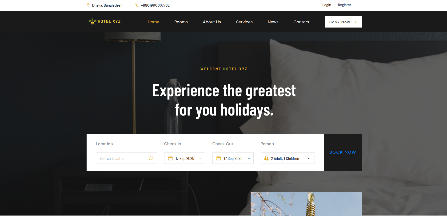 Hotel XYZ Booking System